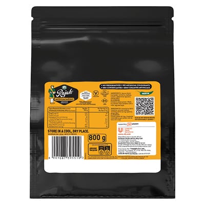Robertsons Medium Rajah Curry Powder (Pouch) 800 g - Rajah Medium’s blend of herbs and spices delivers the flavour, aroma and colour my guests love.